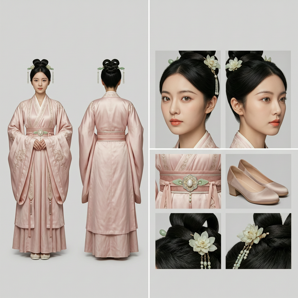 高冷女装侍卫三视图