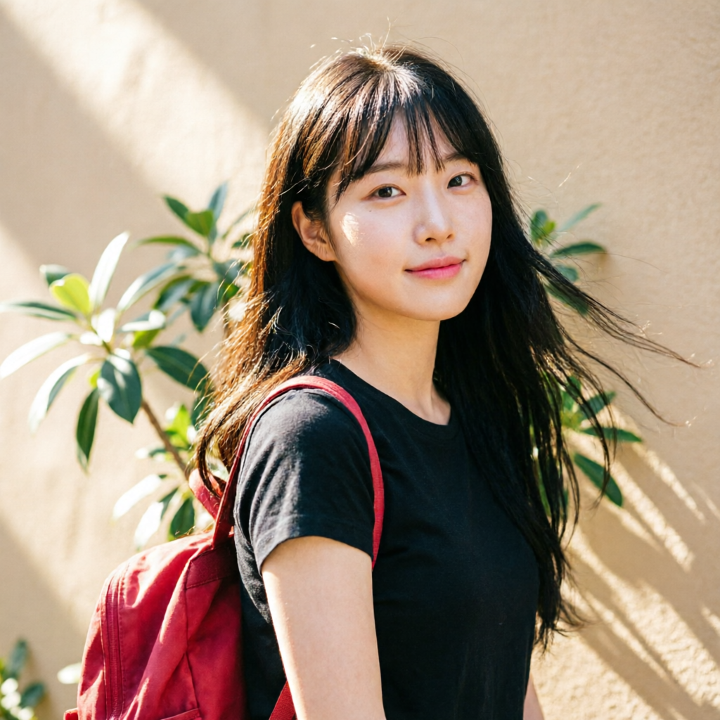 日本女孩抓拍肖像